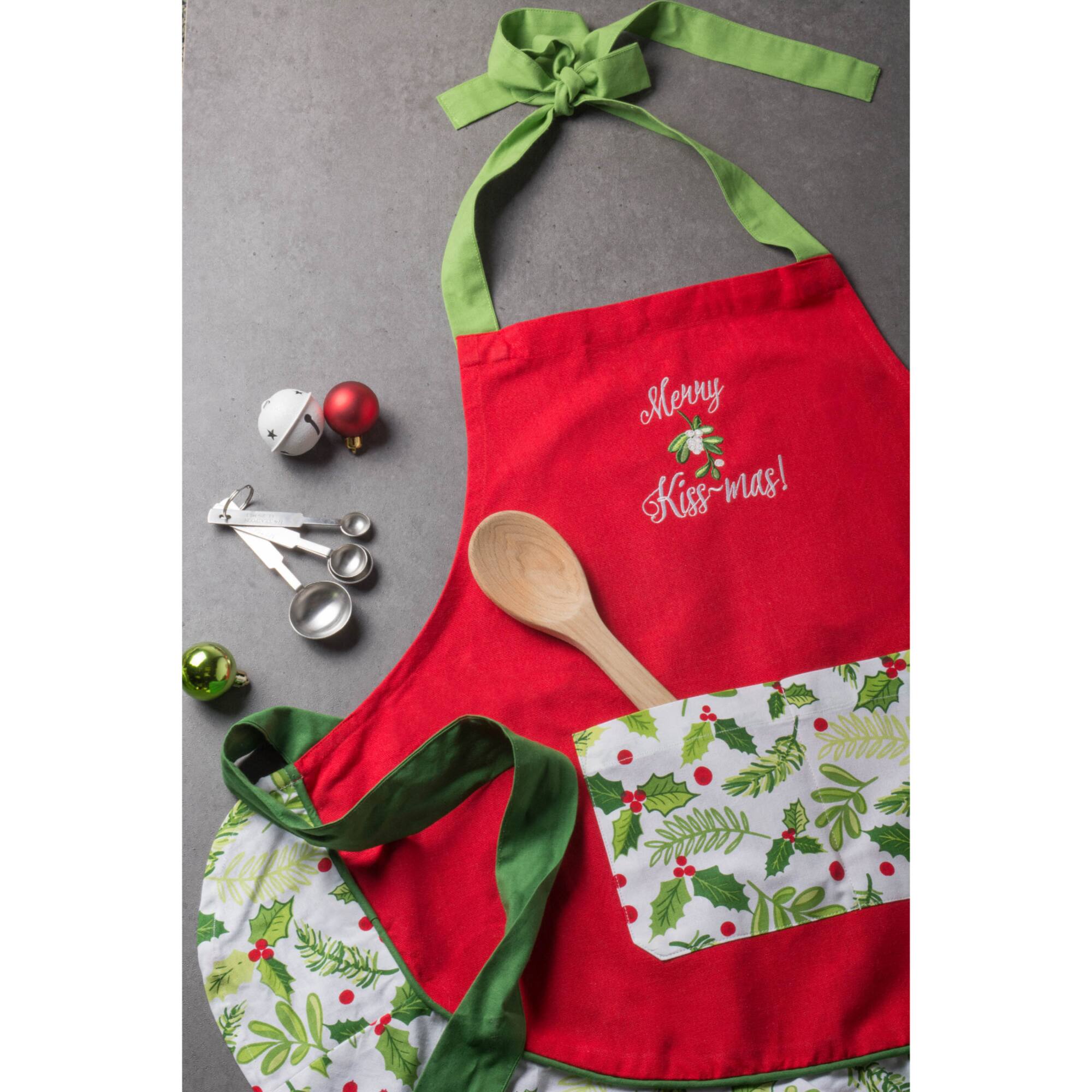 DII® Merry Kissmas Ruffle Apron